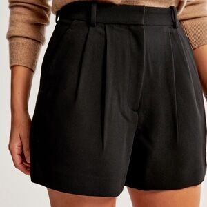 Abercrombie & Fitch Classic Black High Waist Shorts
